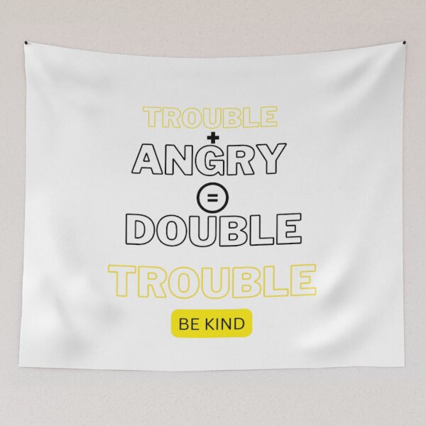 Item preview, Trouble+Angry=Double Trouble designed and sold by Nicedeco.
