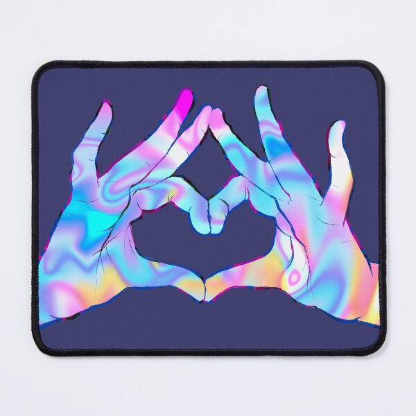 Item preview, Holographic heart hands designed and sold by Quantum-Quasar.
