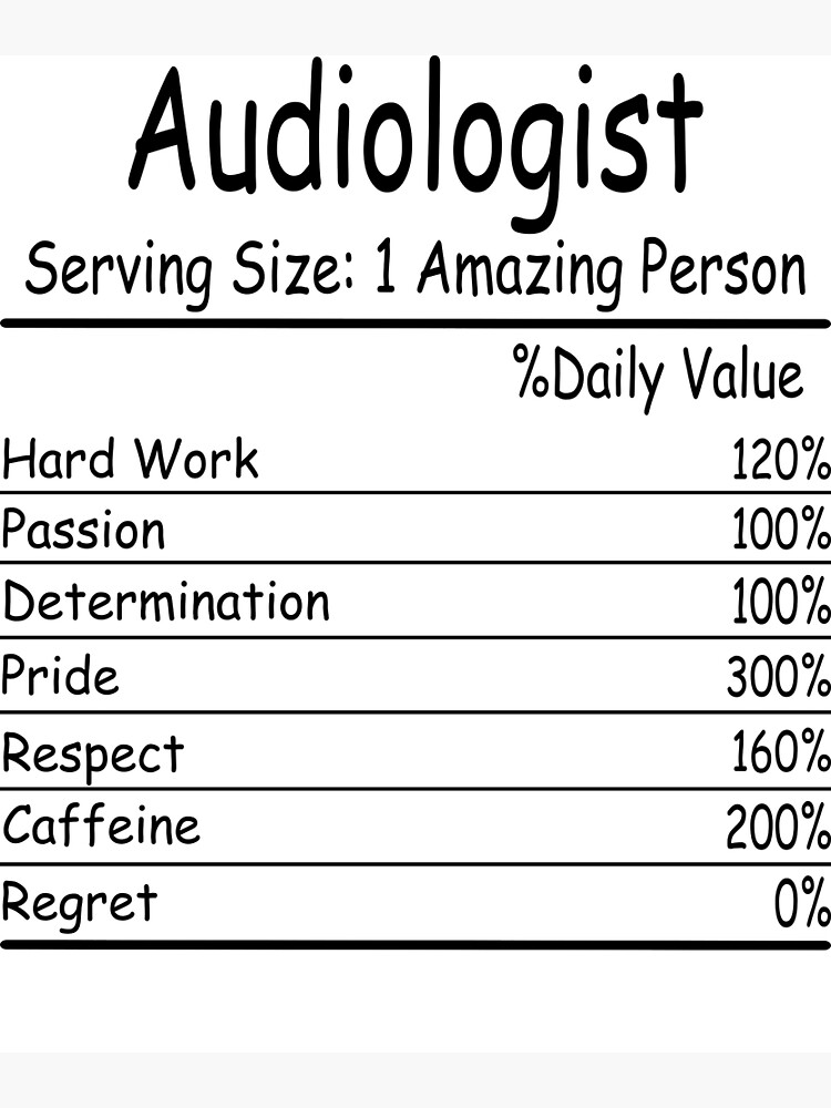 audiologist-amazing-person-daily-value-poster-for-sale-by-sampleoka