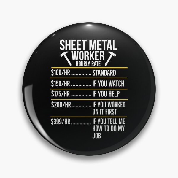 Item preview, Sheet Metal Worker Hourly Rate Funny Classic T-Shirt designed and sold by MartinSanchezs.