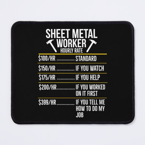 Item preview, Sheet Metal Worker Hourly Rate Funny Classic T-Shirt designed and sold by MartinSanchezs.