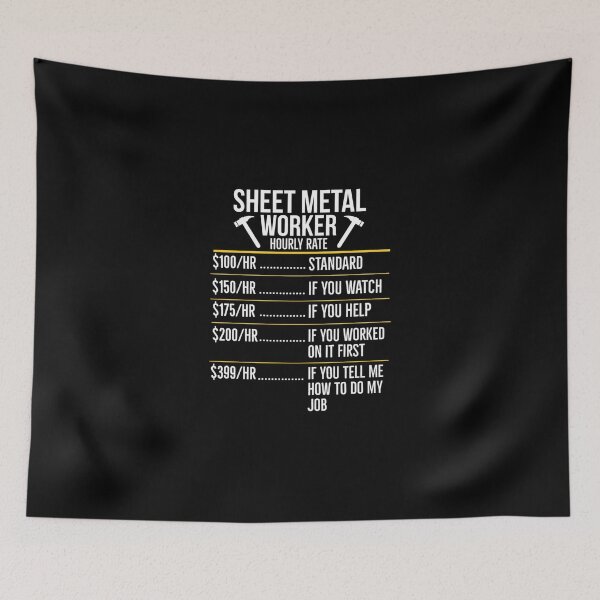 Item preview, Sheet Metal Worker Hourly Rate Funny Classic T-Shirt designed and sold by MartinSanchezs.