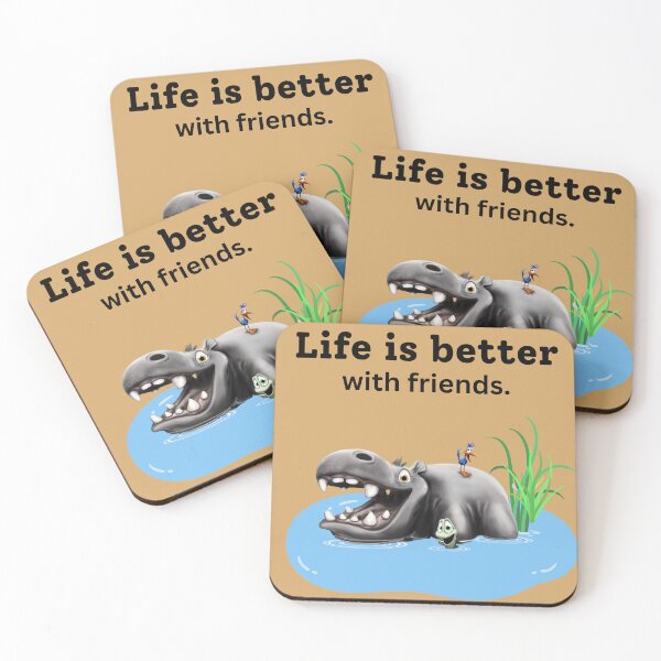 Item preview, LIFE IS BETTER WITH FRIENDS... designed and sold by MonkeyTales.