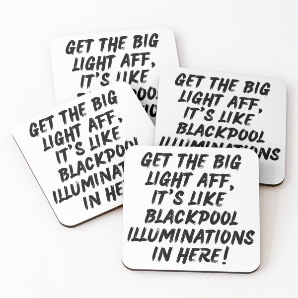 Item preview, Funny Scottish Saying Get The Big Lights Aff, It's Like Blackpool Illuminations In Here! designed and sold by BonnieThistle.