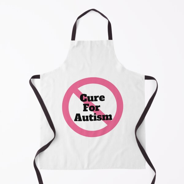 Item preview, Autistic Anti Cure Prohibition Sign White Background designed and sold by GladBlackLamb.