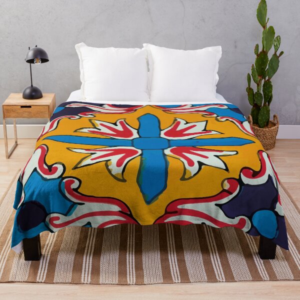 Item preview, Abstract mexican talavera tile rustic ceramic azulejo designed and sold by T-Mex.