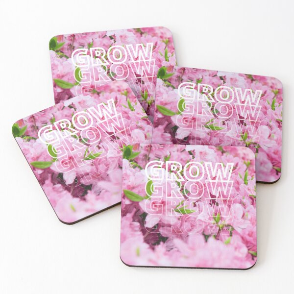 Item preview, GROW (above) - Flirty, Fun, Bright Pink Flowers designed and sold by AliceSLee.