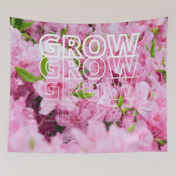 Item preview, GROW (above) - Flirty, Fun, Bright Pink Flowers designed and sold by AliceSLee.