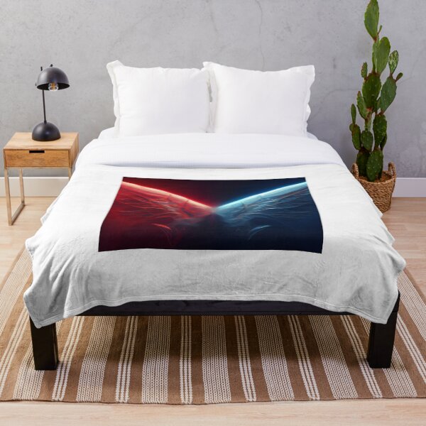 Item preview, Red VS Blue Abstract | AI Generated Art designed and sold by WillowridgeRKR.