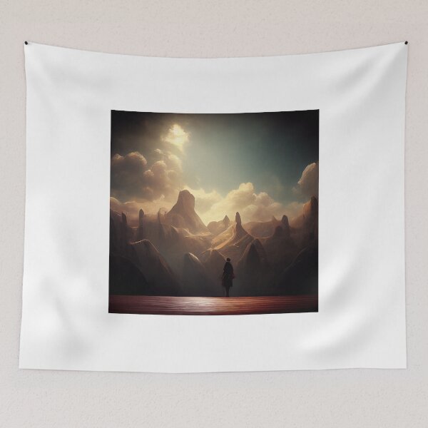 Item preview, Valley of the Mountain Sunshine | AI Generated Art designed and sold by WillowridgeRKR.