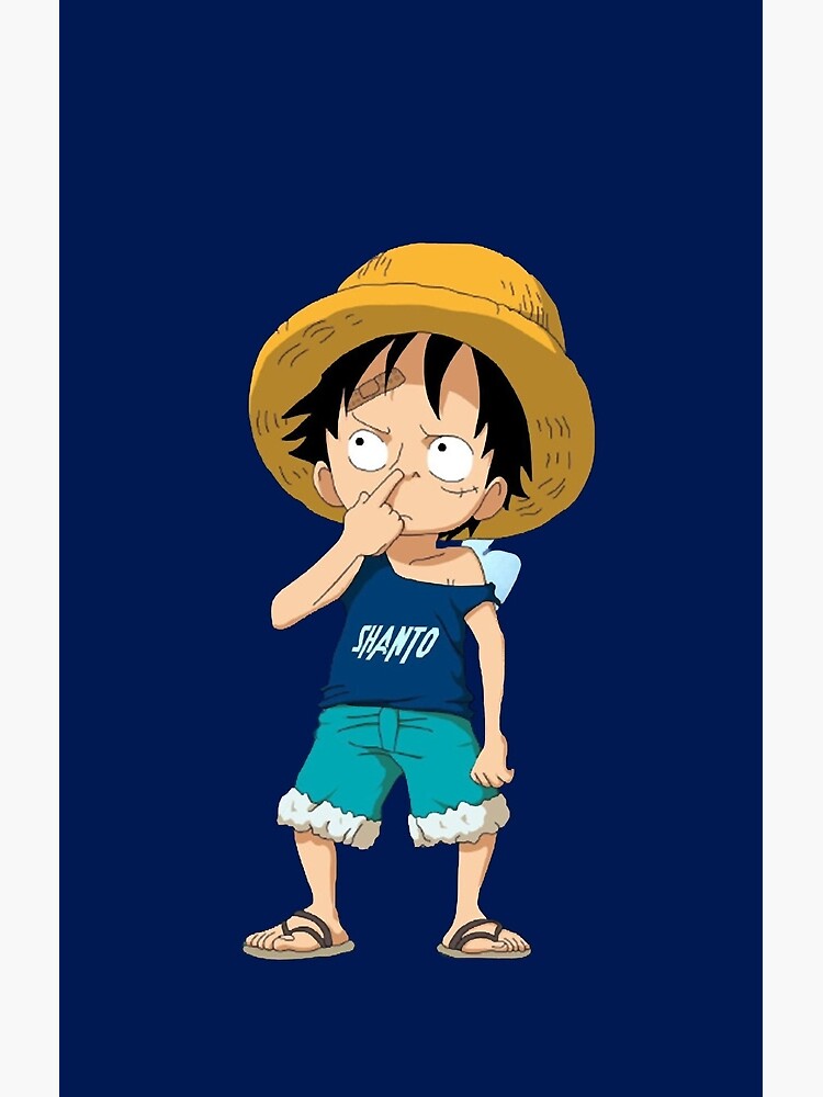 KID LUFFY BY SHANTO, animation, anime luffy, one piece, HD phone wallpaper