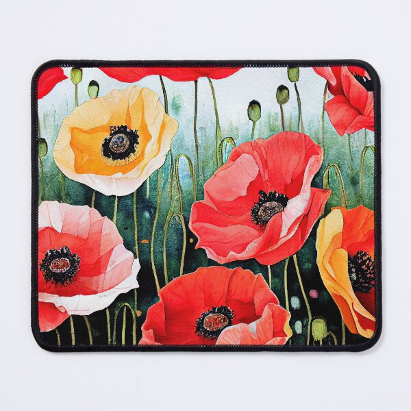 Item preview, Poppy watercolour print designed and sold by ThePurpleMelon.