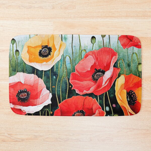 Item preview, Poppy watercolour print designed and sold by ThePurpleMelon.
