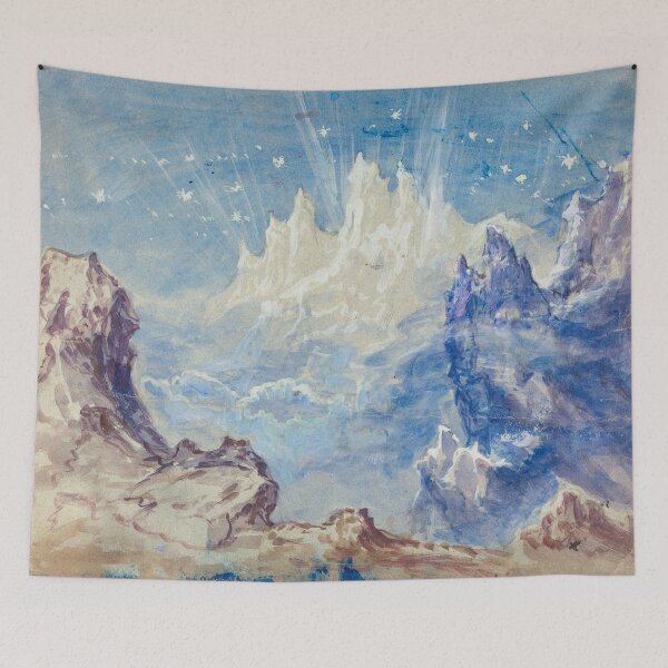Item preview, Fantastic Mountainous Landscape with a Starry Sky designed and sold by Twisted Wick.