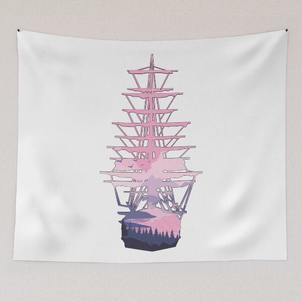 Item preview, Birds Flying Over The Ocean Tall Ship designed and sold by damonasplace.