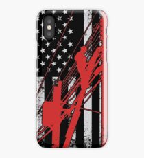 Lineman Distressed American Flag Geschenke iPhone-Hülle & Cover