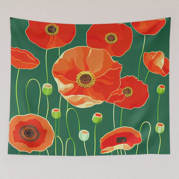 Item preview, Poppy print designed and sold by ThePurpleMelon.