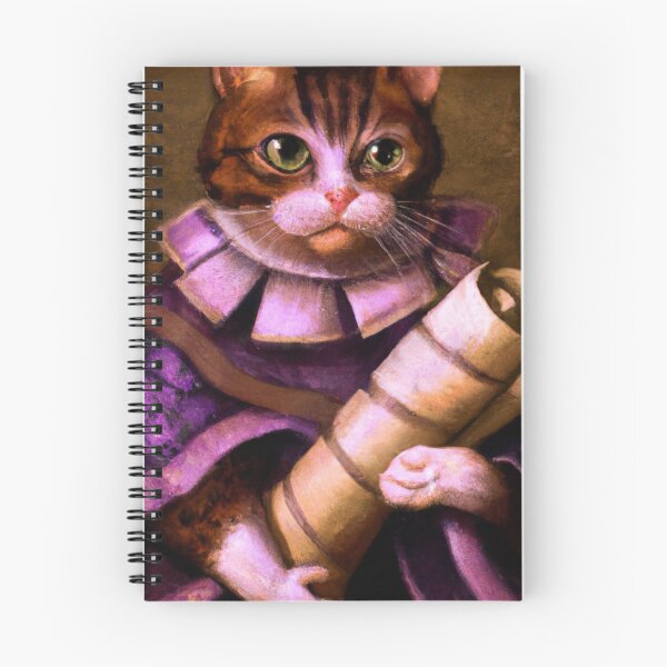 Item preview, Socks the Cat, holding a scroll (Baroque) designed and sold by thecatandkettle.