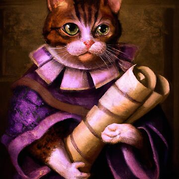 Victoria the Cat, with throne and tea kettle (Baroque) Art Board Print for  Sale by thecatandkettle