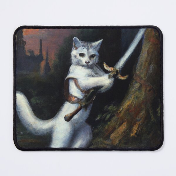 Item preview, Inigo the Cat, ready for battle (Realism) designed and sold by thecatandkettle.