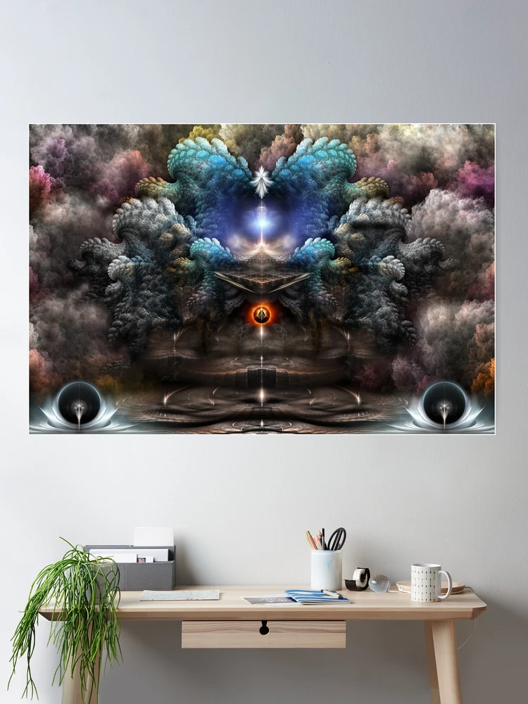 Tyvilian7 Fractal Art Composition by Xzendor7 Room Decor Poster Art Print