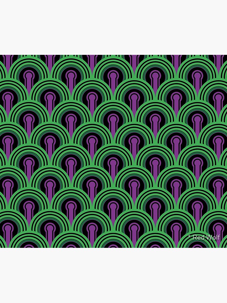 Overlook Hotel Carpet from The Shining: Purple/Green by redwolfoz