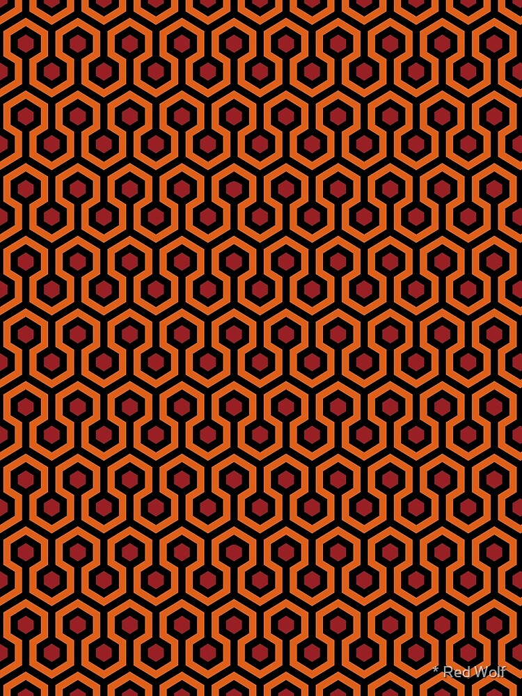 Overlook Hotel Carpet from The Shining: Orange/Red/Black by redwolfoz