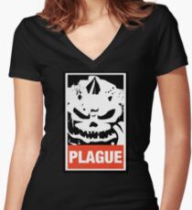 Plague Lord Wargaming Meme Women's Fitted V-Neck T-Shirt