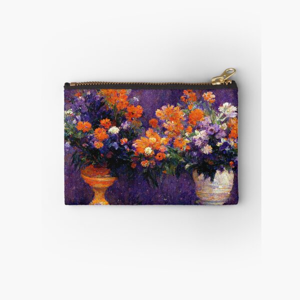 Item preview, Monet inspired vases of flowers designed and sold by ThePurpleMelon.