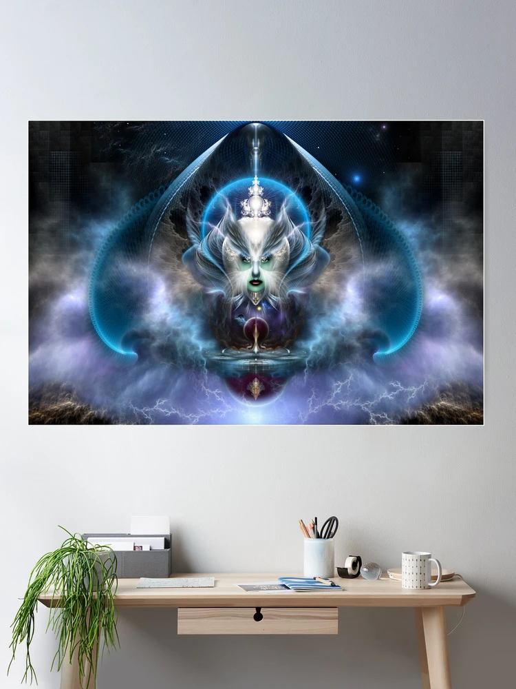 Thera Of Titan The Serenity Of Time Fractal Art by Xzendor7 Wall Decor Poster Art Print