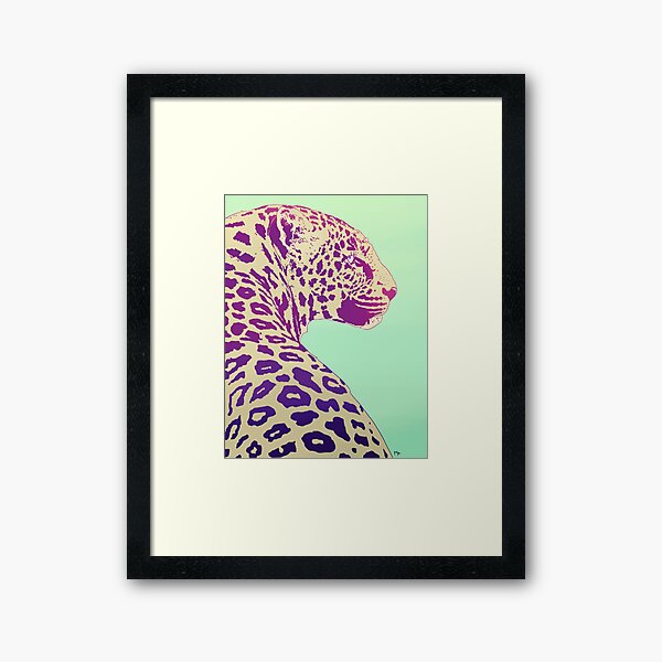 Leopard under the Sun Framed Art Print