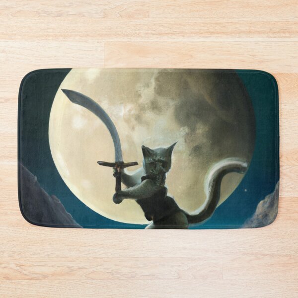 Item preview, Varulv the Cat, with sword (Realism) designed and sold by thecatandkettle.