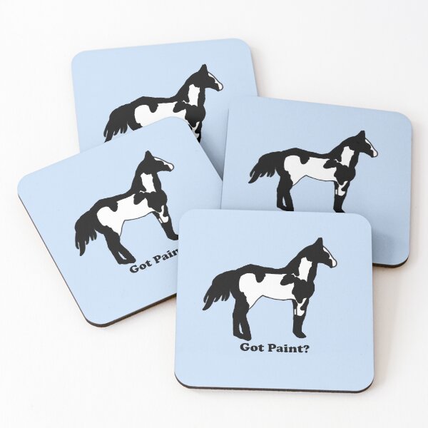 Item preview, "Got Paint" Black Paint Horse designed and sold by thepunchypoodle.