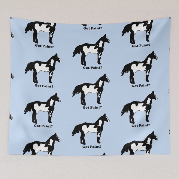 Item preview, "Got Paint" Black Paint Horse designed and sold by thepunchypoodle.