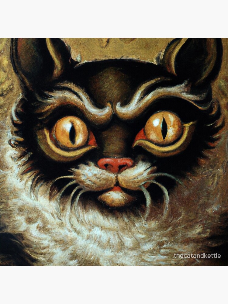 Ludwig The Cat Stern Eyes Rococo Poster For Sale By   Flat,750x,075,f Pad,750x1000,f8f8f8 