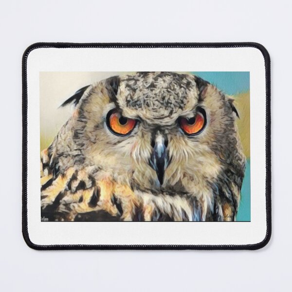 Item preview, European Eagle Owl | Serious Owl designed and sold by DreamDesignsByT.
