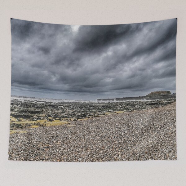 Item preview, Stormy beach at Seaham 2 designed and sold by ylbartstudio.