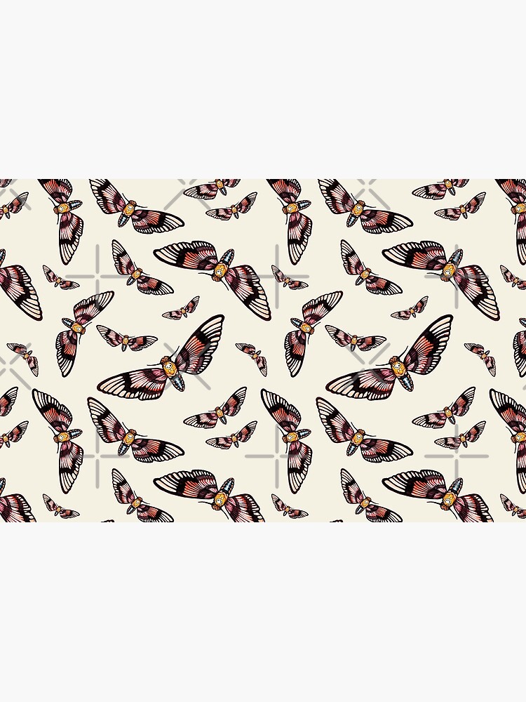 Watercolor Moth Pattern by nykiway