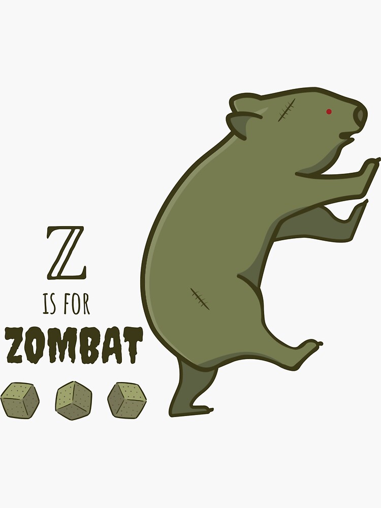 Imagen 3 de 3, Pegatina con la obra Z es para Zombat, diseñada y vendida por hkerkering123.