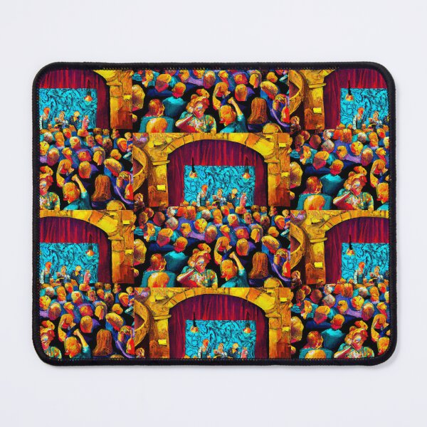 Item preview, Crowded Comedy Club - Celebrate the Laughter - Colorful Painting designed and sold by Art of Laughter.