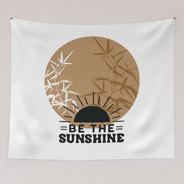 Item preview, Be the sunshine - Positive Quote with a Round Background - Japanese Style designed and sold by Mechanical-Artt.