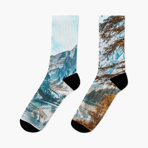 Item preview, Mountain And Lake In Autumn designed and sold by Taceo10.