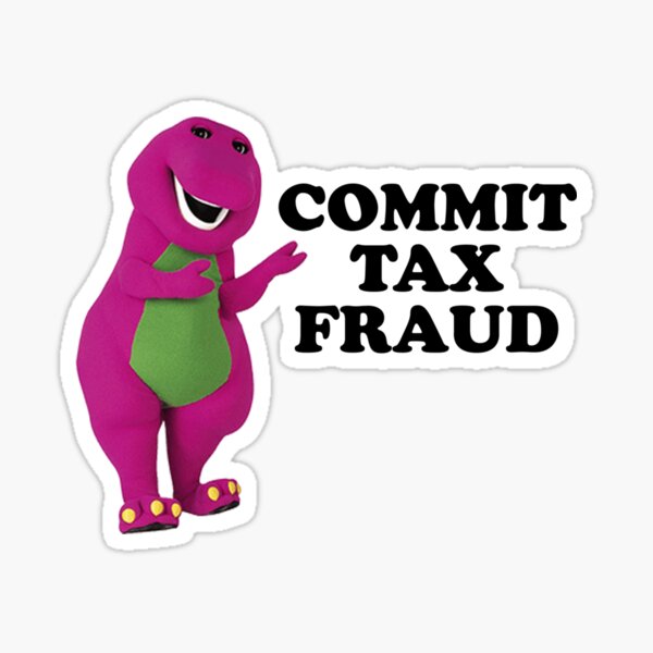 Vista previa del artículo con la obra «cometer fraude fiscal t-rex meme gracioso», diseñado y vendido por MADISONJERNIGAN.