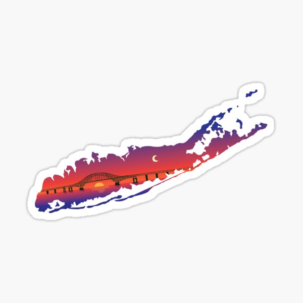 Long Island Sunset Sticker