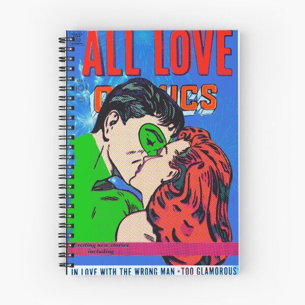 Item preview,  Comic book cover | Retro| Superhero kiss  | Vintage | Lichtenstein Inspired designed and sold by spinolator.
