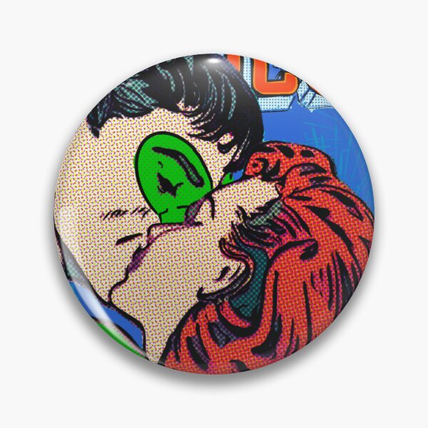 Item preview,  Comic book cover | Retro| Superhero kiss  | Vintage | Lichtenstein Inspired designed and sold by spinolator.