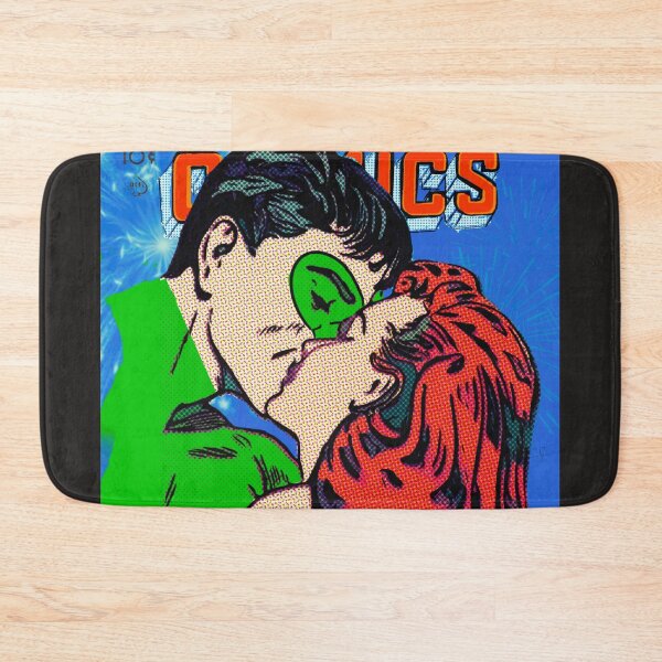 Item preview,  Comic book cover | Retro| Superhero kiss  | Vintage | Lichtenstein Inspired designed and sold by spinolator.