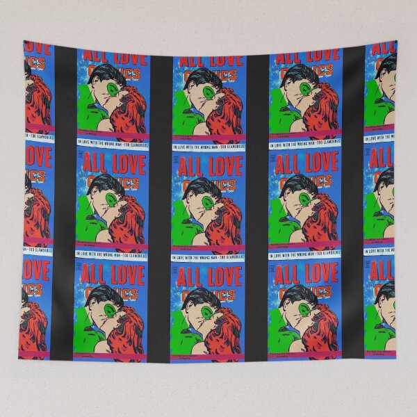 Item preview,  Comic book cover | Retro| Superhero kiss  | Vintage | Lichtenstein Inspired designed and sold by spinolator.