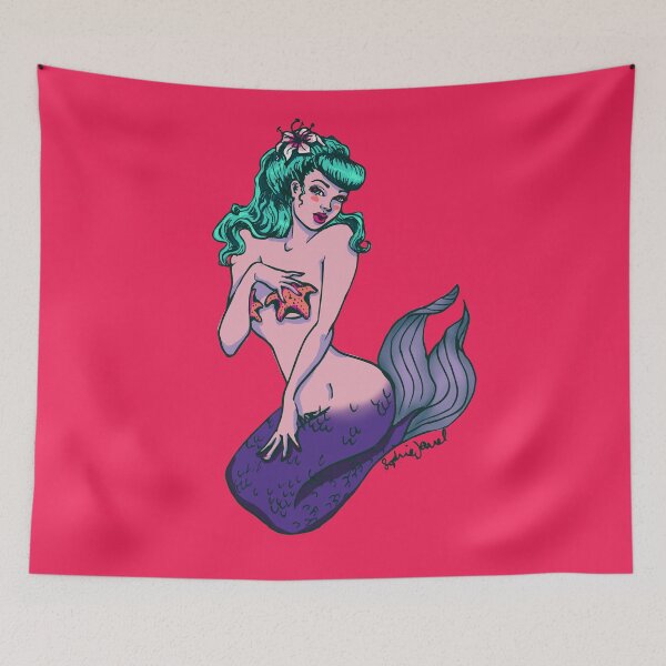 Aperçu de l'œuvre Sirène Pin-up créée et vendue par SophieJewel.