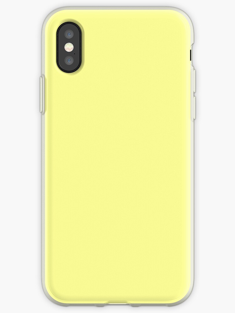 "Pastel Yellow" iPhone Cases & Covers by SolidColors Redbubble